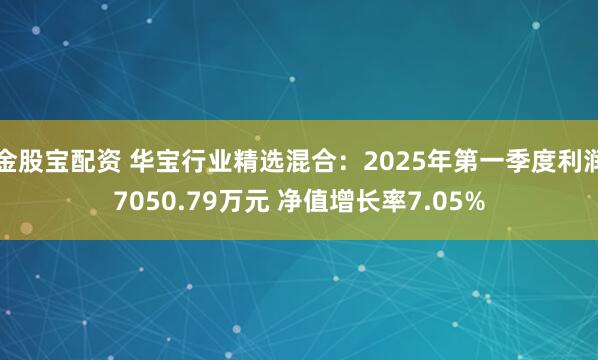 金股宝配资 华宝行业精选混合：2025年第一季度利润7050.79万元 净值增长率7.05%