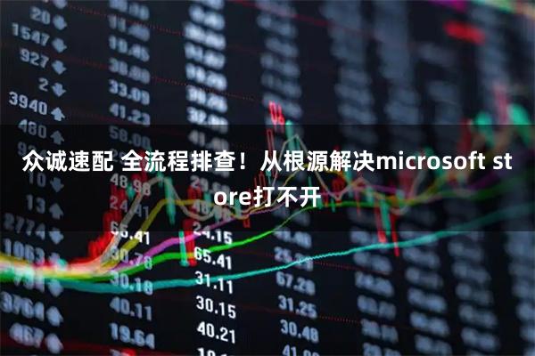 众诚速配 全流程排查！从根源解决microsoft store打不开